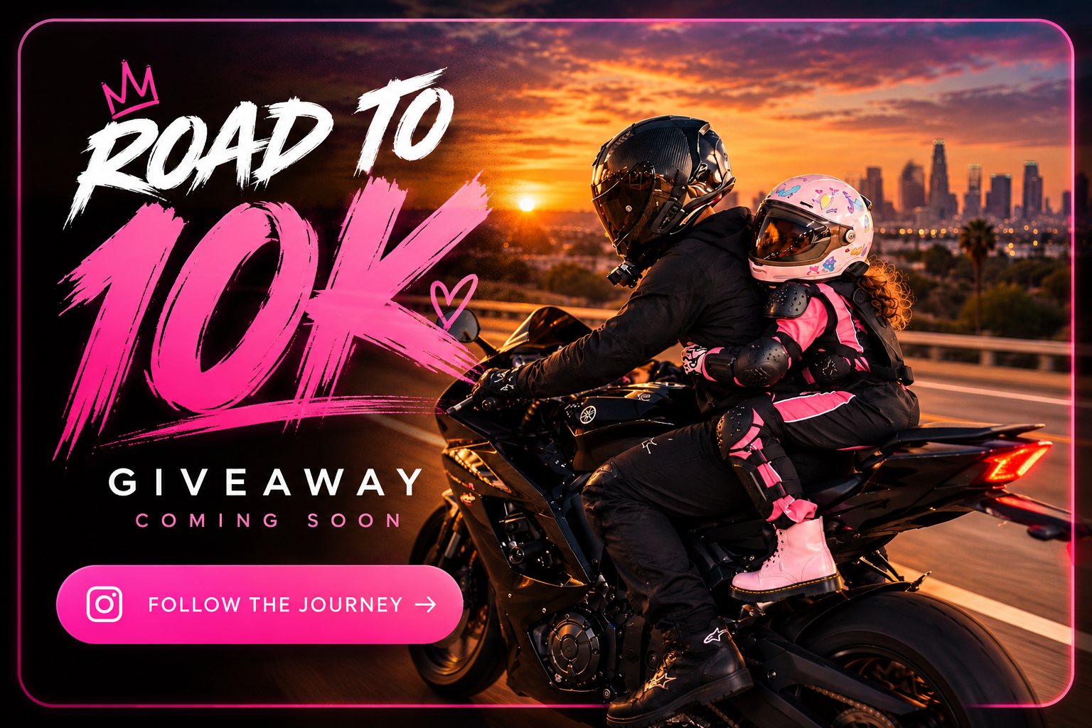 Road to 10K giveaway coming soon, R7BAD Dad and Kiki